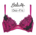 【30％OFF】ワコール サルート 74G Real Up Bra ブラジャー単品 全5色 D-F/65-75 BTJ474