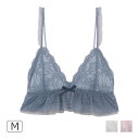 【6/5限定★抽選で2人に1人最大300%ポイントバック★要エントリー】【57%OFF】COCO Linge スモーキーフリルレース 三角ブラ M 727214