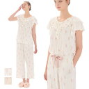 【20%OFF】ナルエー 接触冷感リブニット アイスクリーム ルームウェア 上下セット 9分丈 M-L 24-31415