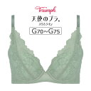 トリンプ 天使のブラ スリムライン TR632シリーズ ブラジャー単品 Gカップ アンダー70/75cm TR632WHU