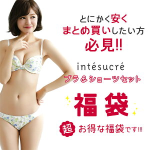 アンテシュクレ intesucre 超得☆ブラジャー＆ショーツ 福袋 3セット A-G/65-75 899-29296-A