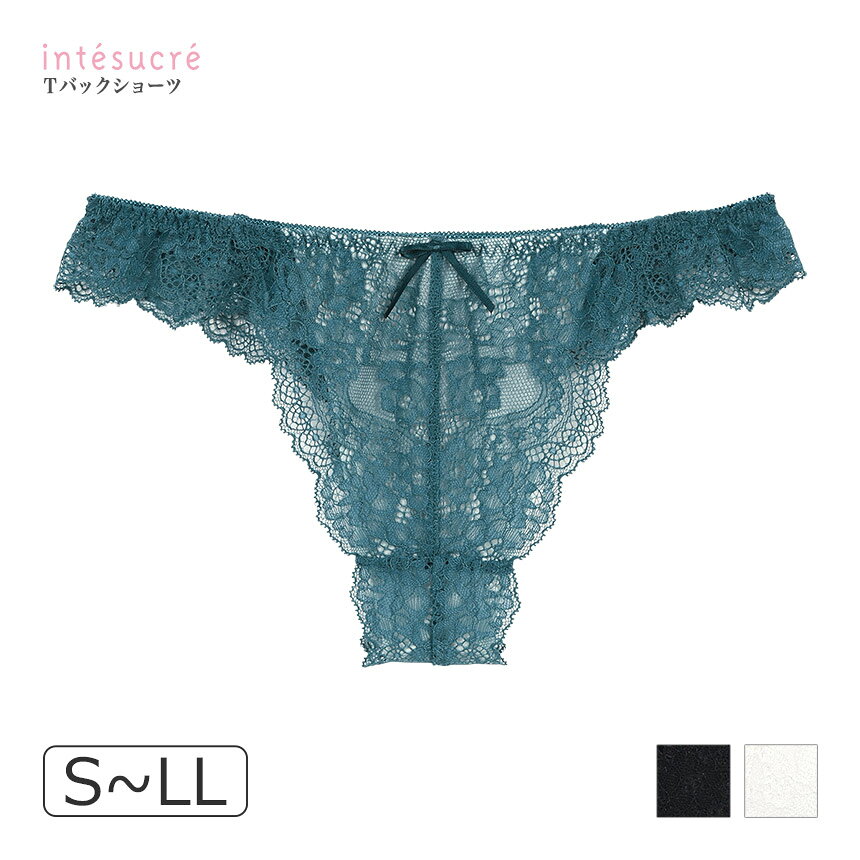 【LINEお友達クーポン配布中】アンテシュクレ intesucre TBT002Bペア Tバックショーツ S/M/L/LL TST002B