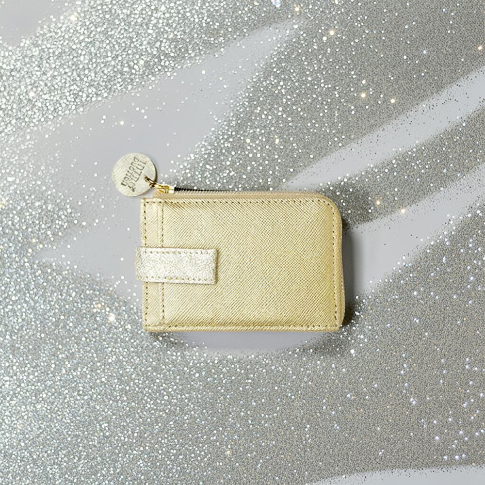 プラダ 小銭入れ（レディース） コインケース カードケース 財布 ICケース レディース コンパクト ミニ 手のひらサイズ 日本製 本革 革 小銭入れ お札 カード パーティー 誕生日 ミニマリスト ミニマム キラキラ ミニ財布 IC ケースゴールド シルバー ギフト プレゼント イントロダクション