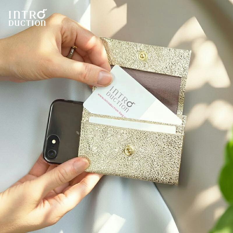スマホ財布 名刺ケース 2way スマホ 財布 ミニマム財布 コンパクト財布 名刺入れ ケース 名刺ケース レディース メンズ 本革 山羊革 日本製 国産 スリム ウォレット 薄い コンパクト 薄型 小銭入れ お札入れ コインケース ギフト イントロダクション introduction