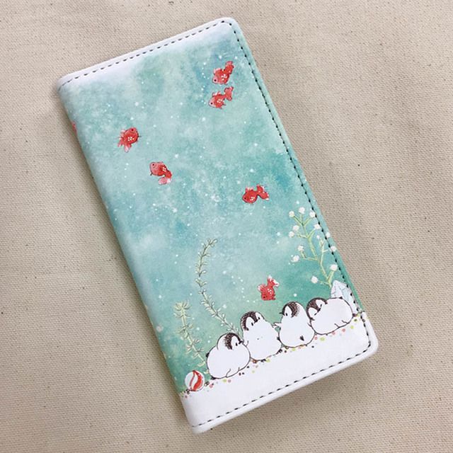 Rakuten - 手帳型スマートフォンケース ペンギン もこぺん もこぺんりうむシリーズ「金魚の水槽」 iPhone SE（第3世代） iPhone X iPhone XR iPhone Xs iPhone 8 iPhone 7 iPhone 8 plus カバー アイフォンケース