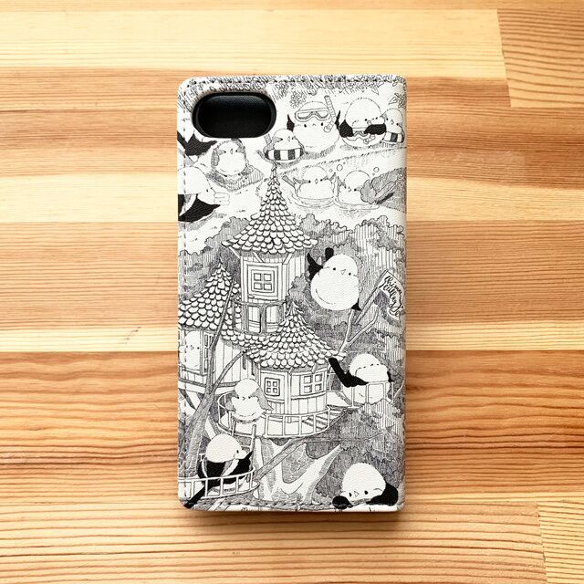 手帳型スマートフォンケース ぴよ手帖シリーズ「シマエナガ村」 iPhone 12 iPhone 12 Pro iPhone 12 Pro Max カバー アイフォンケース