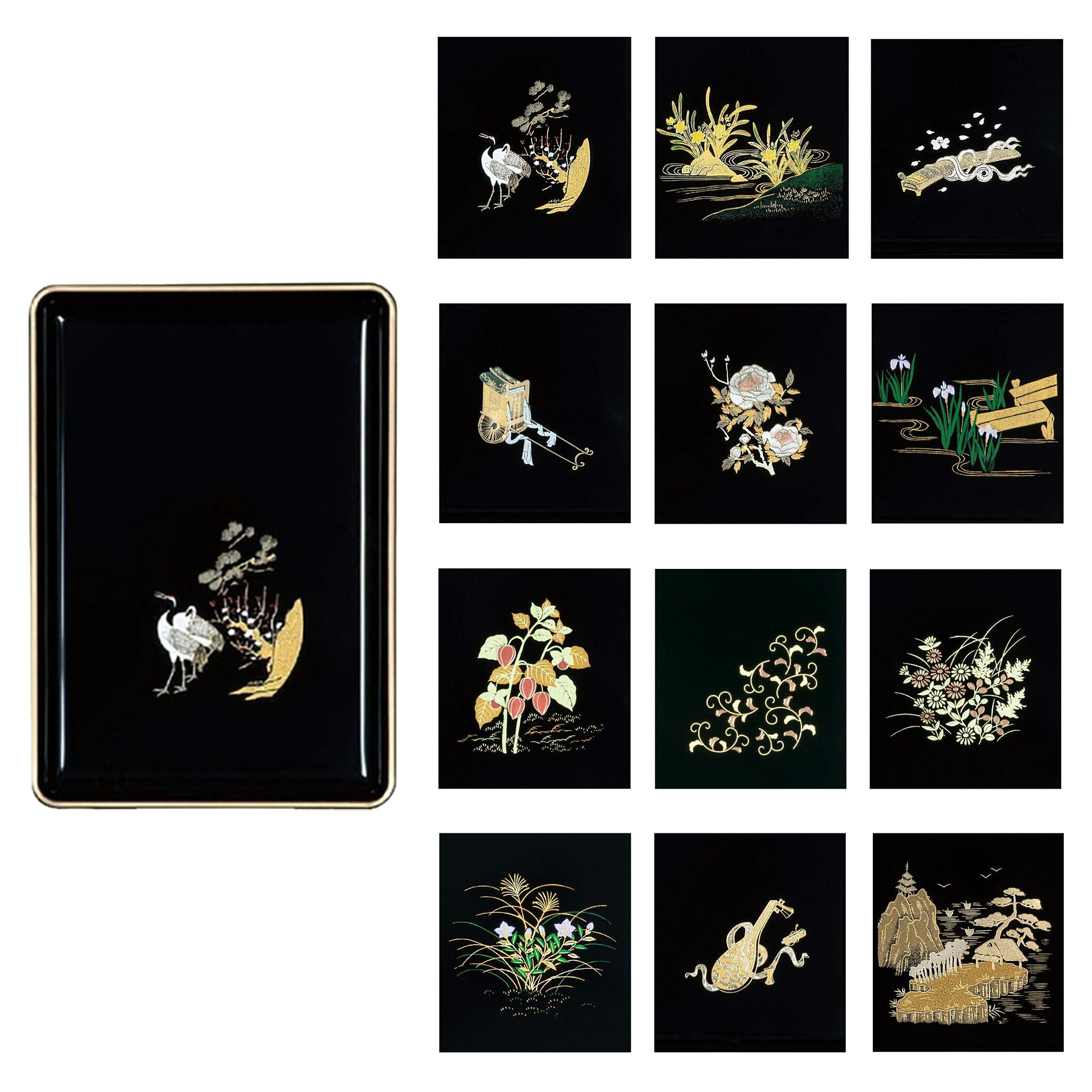 ・サイズ 幅14.7×奥行21×高さ1.3cm ・特徴 ABS樹脂(ウレタン塗装) 黒塗渕金 ・注意事項 寸法には誤差が出る場合がございますのでご了承ください。 また、細かな仕様については製造時期によって異なることがございます。 画像はイメージです。 こちらはメーカー取り寄せ商品となります。 製造中止等によりご注文をキャンセルいただく場合がございます。 ご了承の上お買い求めください。 事前に確認したい場合は、お気軽にお問い合わせください。