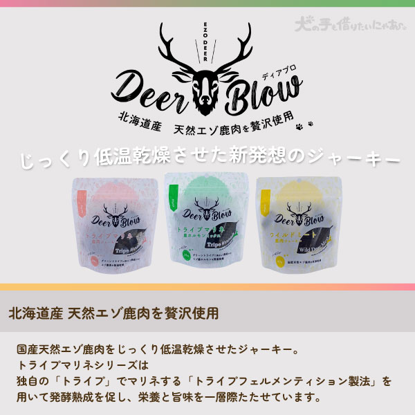ディアブロ トライプマリネ 鹿ホルモンミックス 犬用 35g おやつ トッピング 発酵熟成 低温乾燥 お試し