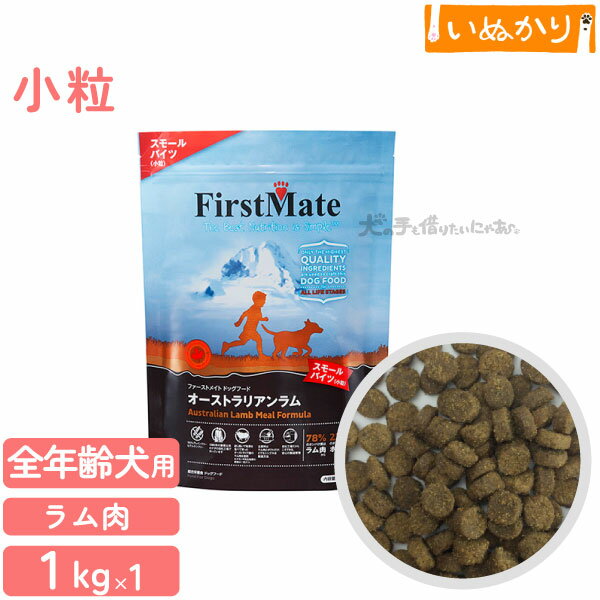 Rakuten - ファーストメイト オーストラリアンラム 犬用 ラム 小粒 全年齢用 1kg ドライフード グレインフリー グルテンフリー ドッグフード 仔羊肉 ラム