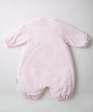 犬印ベビー ベビー服 ドレス & カバーオール 50-60 新生児 日本製 | 秋冬 長袖 女の子 ロンパース 2Way やわらか コットン 生地 綿100% ギフト プレゼント 出産祝い お祝い ベビーウェア ブランド 上品 オリジナル Inujirushi Baby 犬印本舗