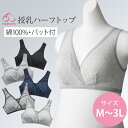 犬印本舗 マタニティブラ 授乳ブラ ハーフトップ パット付き カシュクール 綿 100% M-3L | M L LL 3L 大きいサイズ マタニティ マタニティブラジャー マタニティ下着 産前 産後 入院準備 コットン 出産準備 敏感肌 取り外し パッド ブラトップ ブラジャー マタニティー 下着