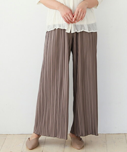 【40%OFF★3/4 20:00〜】犬印本舗 マタニティパンツ らくちん プリーツパンツ ストレート | マタニティ ルームウェア マタニティウェア パンツ 部屋着 プリーツパンツ ランダム プリーツストレートパンツ ゆったり レディース レディースパンツ 動きやすい 仕