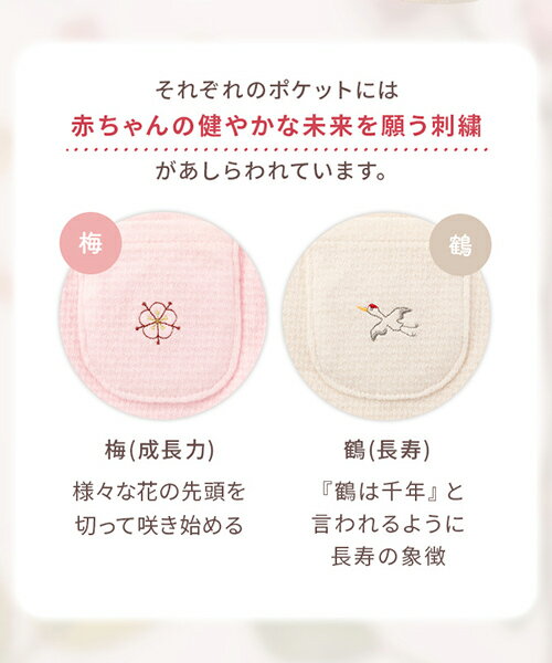 犬印本舗 マタニティ 妊婦帯 腹巻 タイプ 御守り ポケット付 腹帯 腹巻き はらまき マタニティインナー 下着 インナー 肌に優しい 肌ざわり 綿 コットン 出産準備 サイズ調節 妊娠初期 保温 保護 冷え対策 戌の日 安産祈願 刺繍 妊娠祝い お祝い ギフト 3
