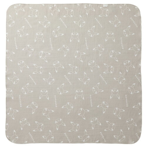 【ポイント10倍★12/11 01:59迄】モンポケ ピカチュウバスタオル＆ブランケット | バスタオル ブランケット ベビー 赤ちゃん おくるみ やわらか ガーゼ 綿100 綿 出産祝い プレゼント 出産準備 かわいい ベビー用品 ポケモン ポケットモンスター ピカチュウ 犬印本舗 犬印 2