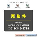 売物件 不動産 看板 おしゃれ 売地 アルミ複合板パネル 3mm W900×H600mm W600×H450mm 売り物件 シンプル 売宅地 売り家 不動産管理...