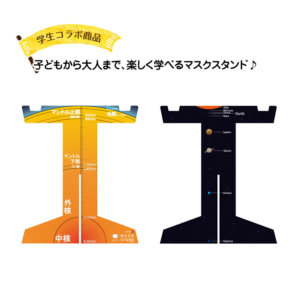 アクリル マスクスタンド マスク掛け マスク置き場 太陽系 惑星 宇宙 コズミック おもしろ 個人宅 洗える オリジナル 感染症対策 ウイルス対策 衛生 整理整...