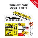【アウトレット 在庫処分品 半額】 犬 糞 禁止 防犯カメラ セールスお断り 猛犬注意 ステッカー シール 屋外用 防水 ポスト セール お得 犬の糞尿 イヌ ...