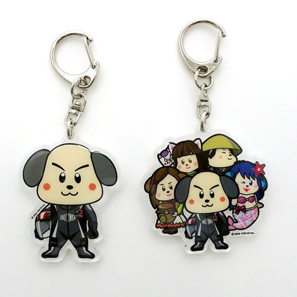 Rakuten - アクリル キーホルダー キャラクター イヌメンZ 犬 犬耳 ポップコレクション ポプコレ キャラクターグッズ イラスト 樹脂 ぷっくり マスコット チャーム ストラップ バイク かわいい 可愛い カワイイ おしゃれ