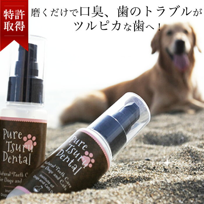 ＜スーパーSALE限定＞犬 デンタルケア わんこの 犬 歯石除去 歯垢 犬 歯石取り 猫 歯石取り 犬 口臭 犬 歯磨き粉 歯磨きジェル 猫 口内炎 無添加 口臭予防 安心安全な100％天然由来！歯磨きジェル ピュアツルデンタル【60m】