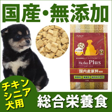 【次回5月8日入荷】マザープラス ドライフード ドッグフード チキン/シニア犬 高齢犬用 1kg入 アニマルワン 国産 無添加 自然食品 | ドックフード ドライ ドッグ シニア 無農薬 高齢犬 フード ペット ペット用 老犬 高齢犬用ドライフード 総合栄養食 ペットフード ドック dog