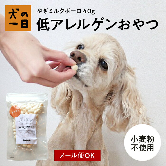 やぎミルクボーロ 40g 甘い香りと食べやすい食感が人気です！ 犬 おやつ 無添加 国産 犬の一日 手作り 犬おやつ 国産無添加 お菓子 ボーロ オーストラリア やぎミルク 小麦アレルギー ミルク入り