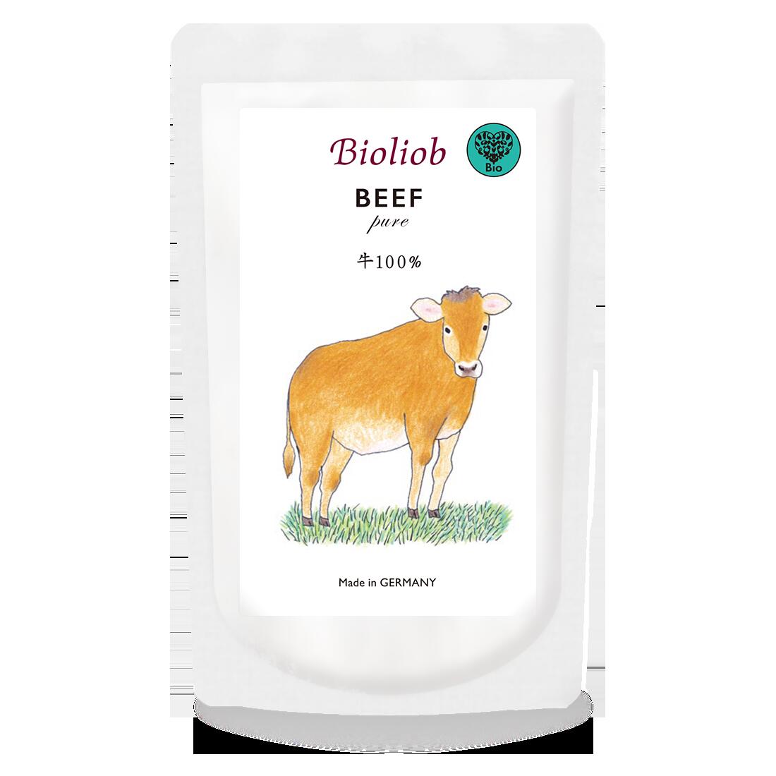 BioLiob ビオリオーブ ピュア・ビーフ 120g レトルト ドッグフード 無添加 保存用 災害対策 防災グッズ