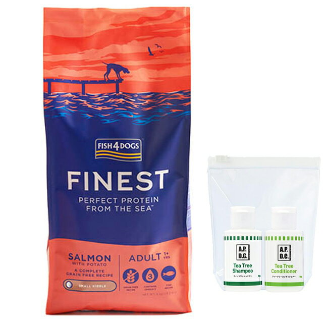 【送料無料】フィッシュ4 ドッグ サーモン小粒 12kg【正規品】【犬想いオリジナルセット】【APDCシャン..