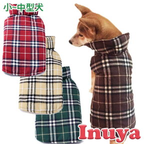 犬服 冬 【 リバーシブル チェック柄 コート 】 暖かい 小型犬 中型犬用 防寒 ジャケット コート ブルゾン ベストダウン 犬 服 風 ペット 洋服 ドッグウェア フレンチブルドッグ happier チワワ マルチーズ トイプードル パグ シュナウザーなど おしゃれ 犬の服 ペット