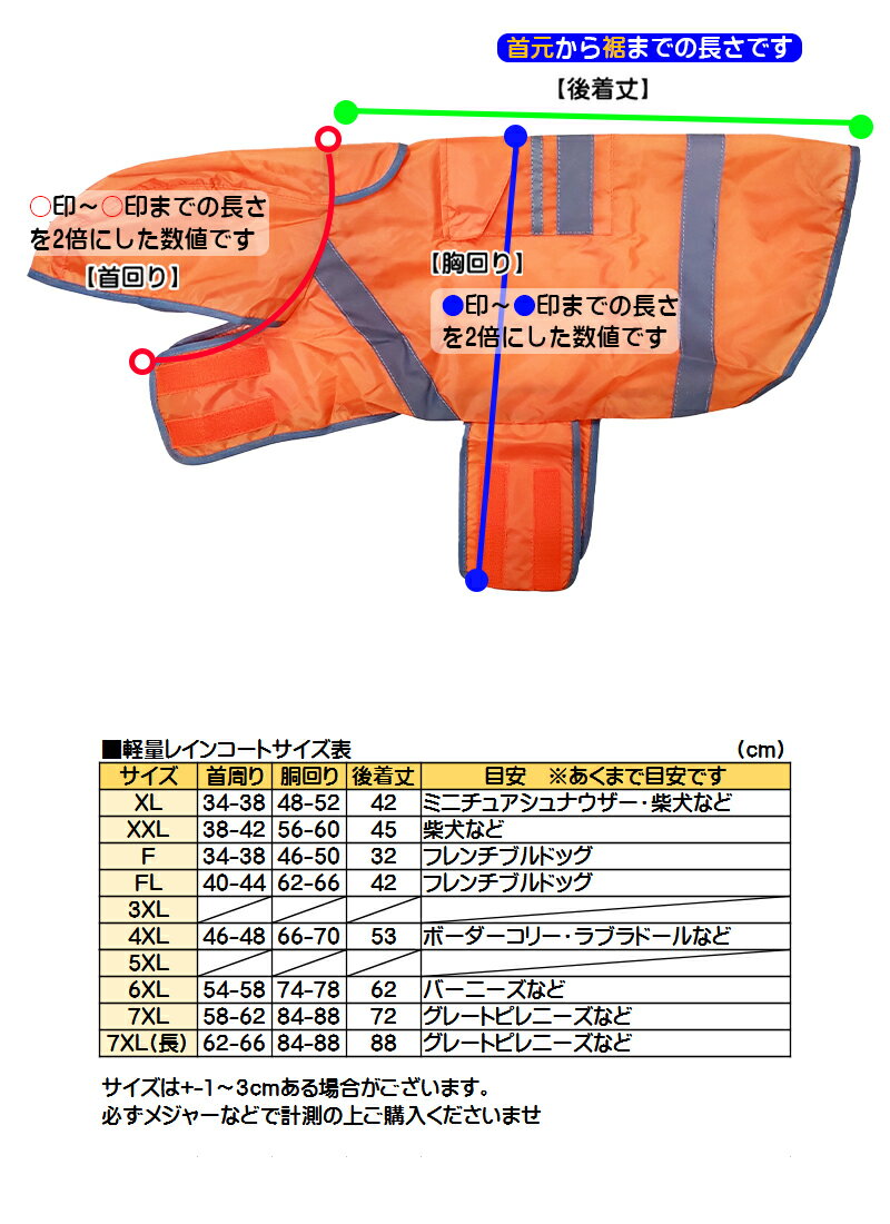 アウトレット 犬屋オリジナル 軽量レインコート 犬 軽量 中型犬 大型犬 防水 雨具 カッパ ペット 【 柴犬 フレンチブルなど 】