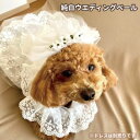 【 純白ウェディングベール 】ヘアバンド ヴェール 結婚式 犬用 猫用 女の子 キャップ 帽子 パーティーかぶりもの おもしろグッズ ヘアアクセサリー 記念撮影 SNS カツラ かつら 父の日 母の日 ハロウィン 誕生日 クリスマス 犬屋 新商品