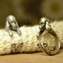 トイプードル ショーカット 犬のリング ( 指輪 ) アンティーク テイスト フリー サイズ メンズ レディース グッズ 犬屋