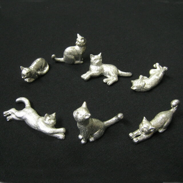 【 あす楽 】 【 箸置き 猫 ふせふりむき 】 錫 すず 小物 置物 雑貨 ハンドメイド おしゃれ 猫 グッズ アトリエy 日本製 ねこ