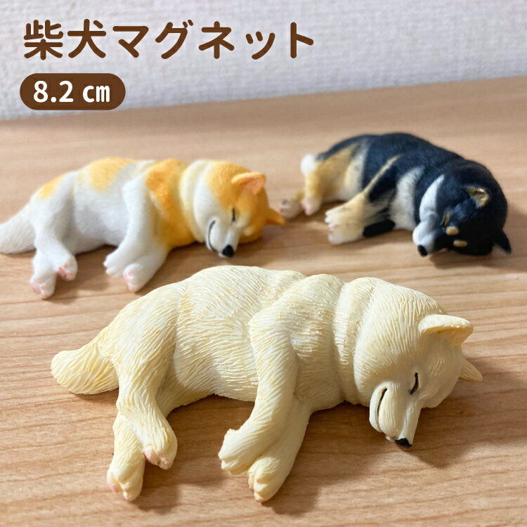 楽天犬屋楽天市場店【 あす楽 】 【 柴犬 ネムネム マグネット 8.2cm 】 置物 インテリア 犬 各種 雑貨 グッズ ポリレジン 犬屋 ギフト プレゼント オフ会 犬友 友だち 誕生日 プチ 可愛い