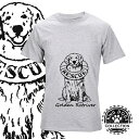 Tシャツ 半袖 ゴールデンレトリバー RESCUE メンズ・レディース デザイン イラスト 犬 【 S～L 】 オーナー 【 kingdogs 】 犬屋 その1