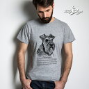 Tシャツ 半袖 シュナウザー 黒線デザイン メンズ・レディース デザイン イラスト 犬 【 S~L 】 オーナー 【 kingdogs 】 犬屋