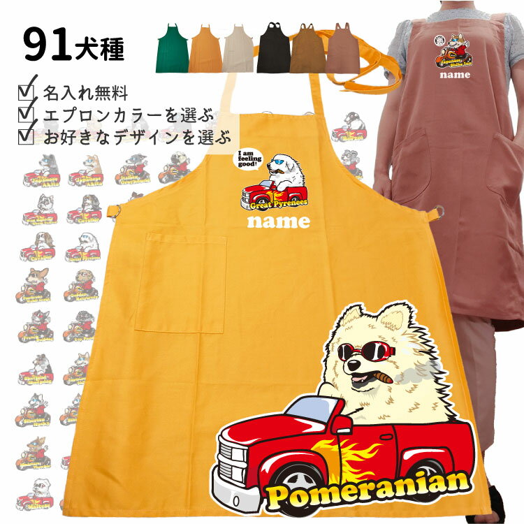 【 名入れ オーナー カラーエプロン ちょい悪 】 雑貨 グッズ 各種 名前入れ メンズ レディース
