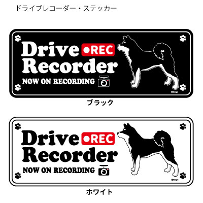 柴犬 (英語) ドラレコ シルエット ステッカー セット 大1枚小2枚 中型犬 犬 ドライブレコーダー グッズ