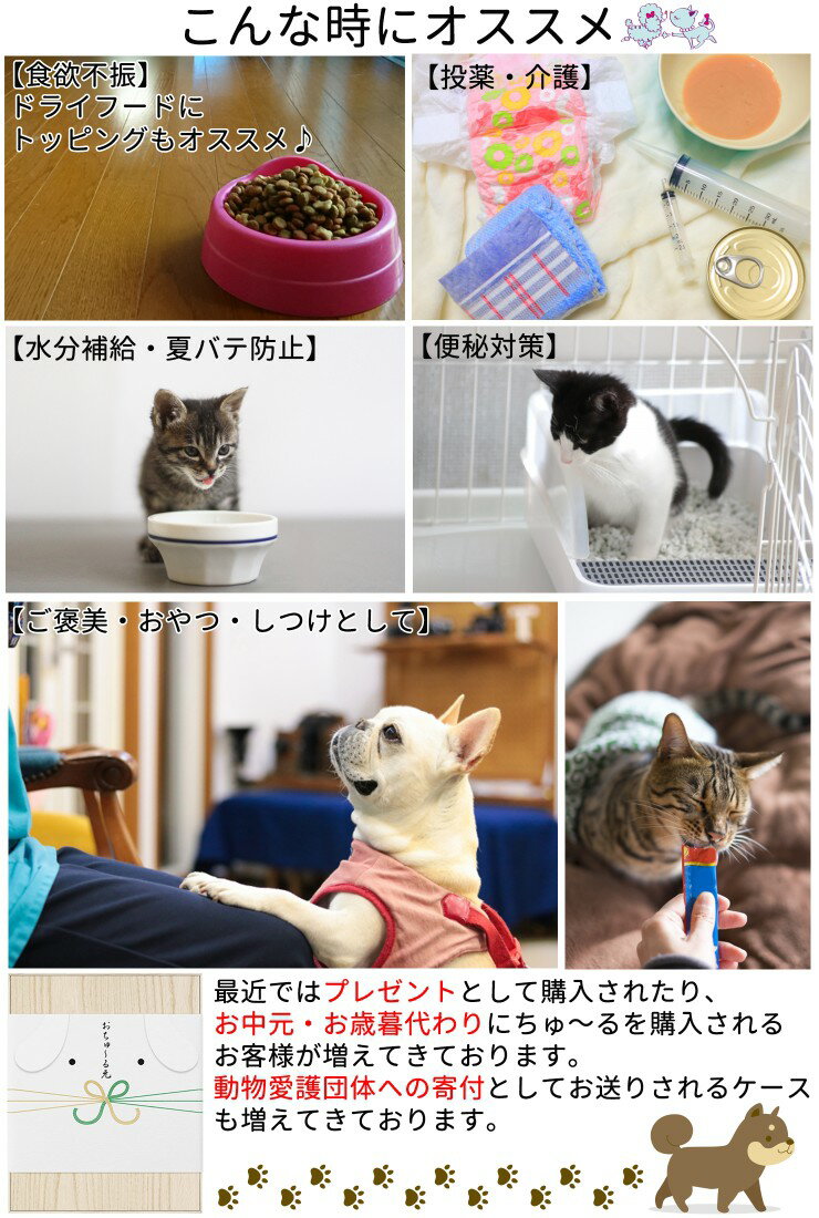 【犬用わんちゅーる　選べる7種×4本入り】【メール便送料無料】いなばペットフード　いなば ちゅ〜る 4本入り 7袋　セレクト　アソート　いなば　おやつ　総合栄養食　INABA　健康に配慮　液状のごはん