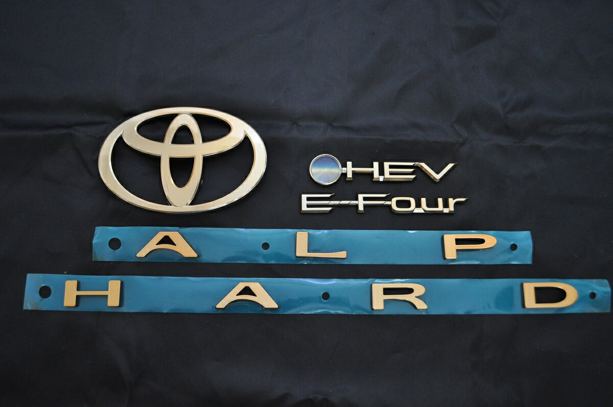 【当店全品ポイント7倍※要エントリー】AAHH40W/45W　アルファード　カラーエンブレム　リア4点SET　　INVENTER/grow/メッキ/ブラッククローム/ゴールド/車エンブレム/車パーツ/