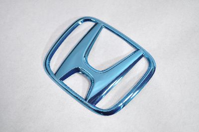 RB3オデッセイ　フロントHマーク　ブルーメッキエンブレム　　INVENTER/grow/メッキ/ブラッククローム/ゴールド/車エンブレム/車パーツ/