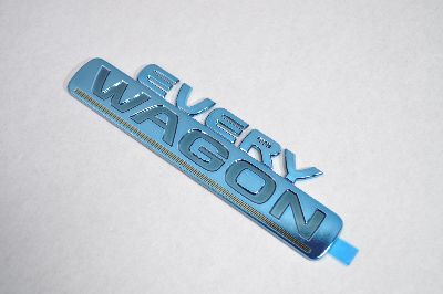 Emblems - DA64W　エブリィワゴン　エブリィワゴンロゴ　ブル-メッキエンブレム　　INVENTER/grow/メッキ/ブラッククローム/ゴールド/車エンブレム/車パーツ/