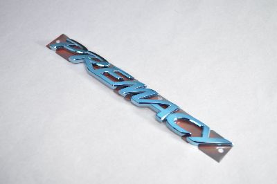 CWEFWプレマシー　プレマシーロゴ　ブルーメッキエンブレム　　INVENTER/grow/メッキ/ブラッククローム/ゴールド/車エンブレム/車パーツ/