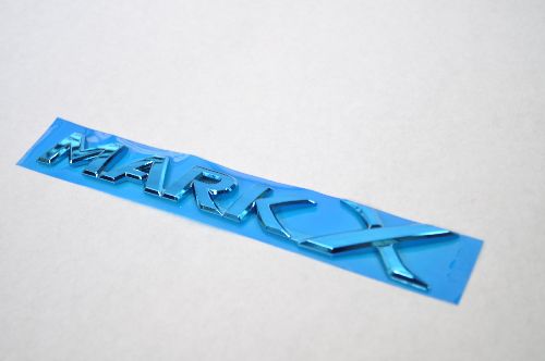 GRX130マークX　マークXロゴ　ブルーメッキエンブレム　　INVENTER/grow/メッキ/ブラッククローム/ゴールド/車エンブレム/車パーツ/