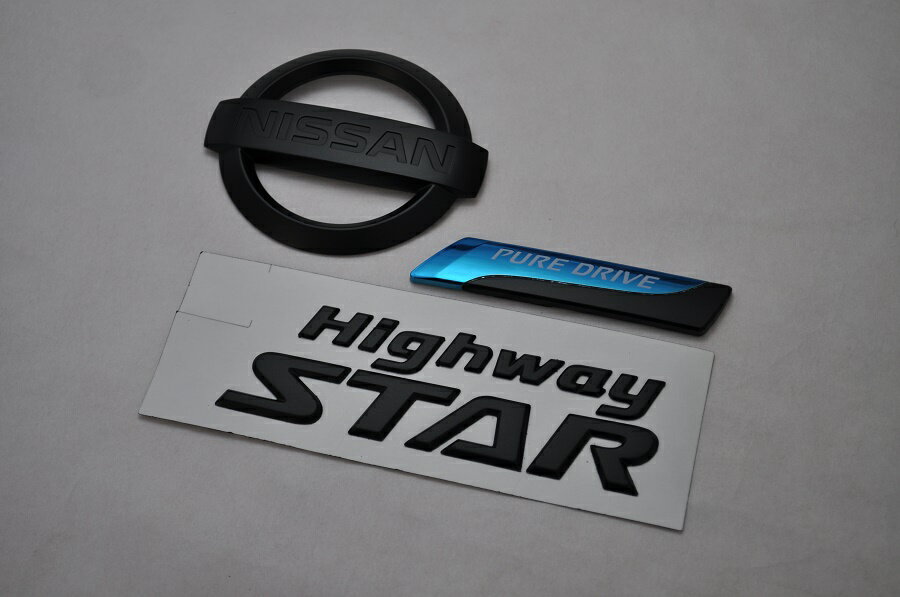 CWEFWN／CWEAWN系ラフェスタ　マットブラックorピアノブラックエンブレム　リア3点SET　　INVENTER/grow/メッキ/ブラッククローム/ゴールド/車エンブレム/車パーツ/