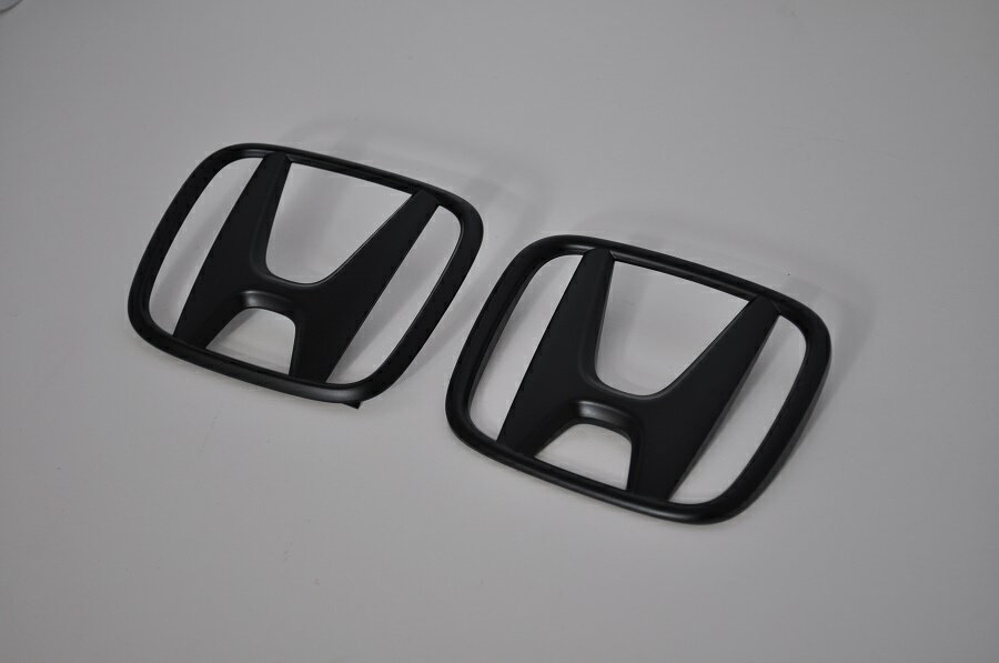 S660　JW5　マットブラックorピアノブラックエンブレム　フロント/リアHマーク2点SET　　INVENTER/grow/メッキ/ブラッククローム/ゴールド/車エンブレム/車パーツ/