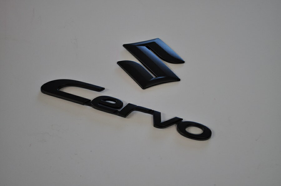 HG21　セルボ　マットブラックorピアノブラックエンブレム　リア2点SET　　INVENTER/grow/メッキ/ブラッククローム/ゴールド/車エンブレム/車パーツ/