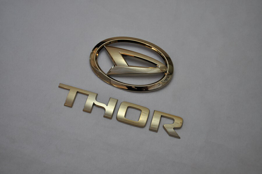 M900S/M910S　トール　ゴールドエンブレムリア2点SET　　INVENTER/grow/メッキ/ブラッククローム/ゴー..