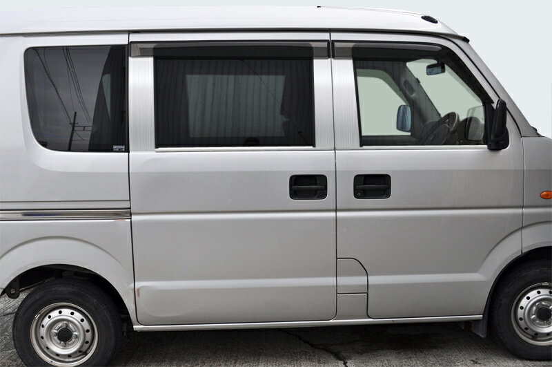 【ハイクオリティー】DA64エブリィ　ステンレス　ピラー　ヘアライン　INVENTER/grow/ピラーパネル/メッキピラー/車パーツ/鏡面