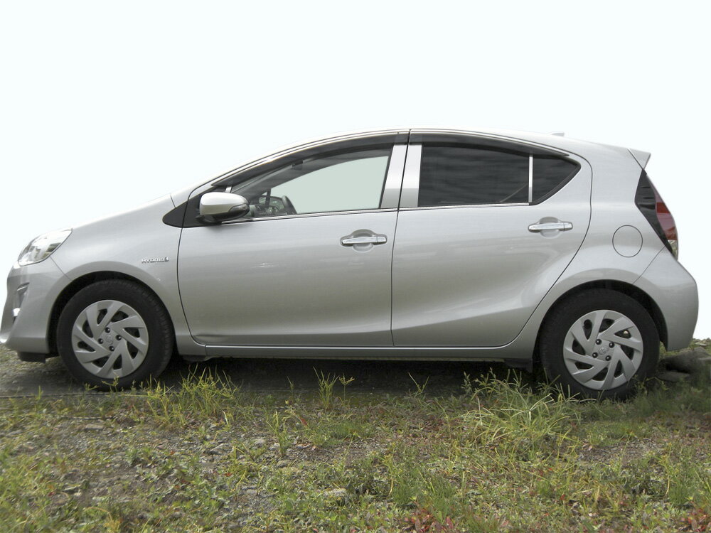 【当店全品ポイント7倍※要エントリー】【最鏡面】NHP10アクア　ステンレス　ドアモール　鏡面 　INVENTER/grow/モール/ベルトモール/車パーツ/鏡面