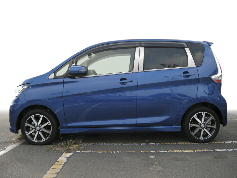 【ハイクオリティー】B11W　ekワゴン　ステンレス　ピラー　ヘアライン　INVENTER/grow/ピラーパネル/メッキピラー/車パーツ/鏡面